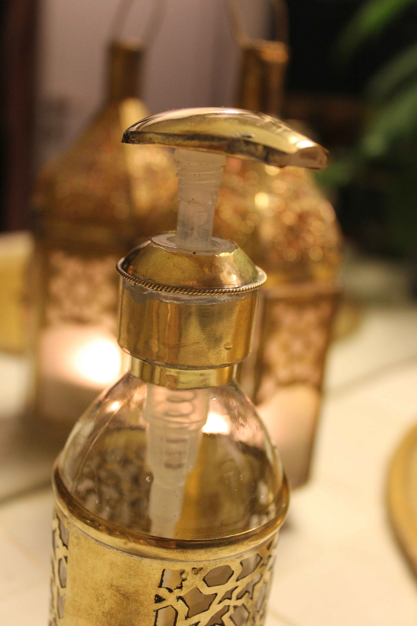 Marrokansk Sæbeflaske m. mønster - Maro Living