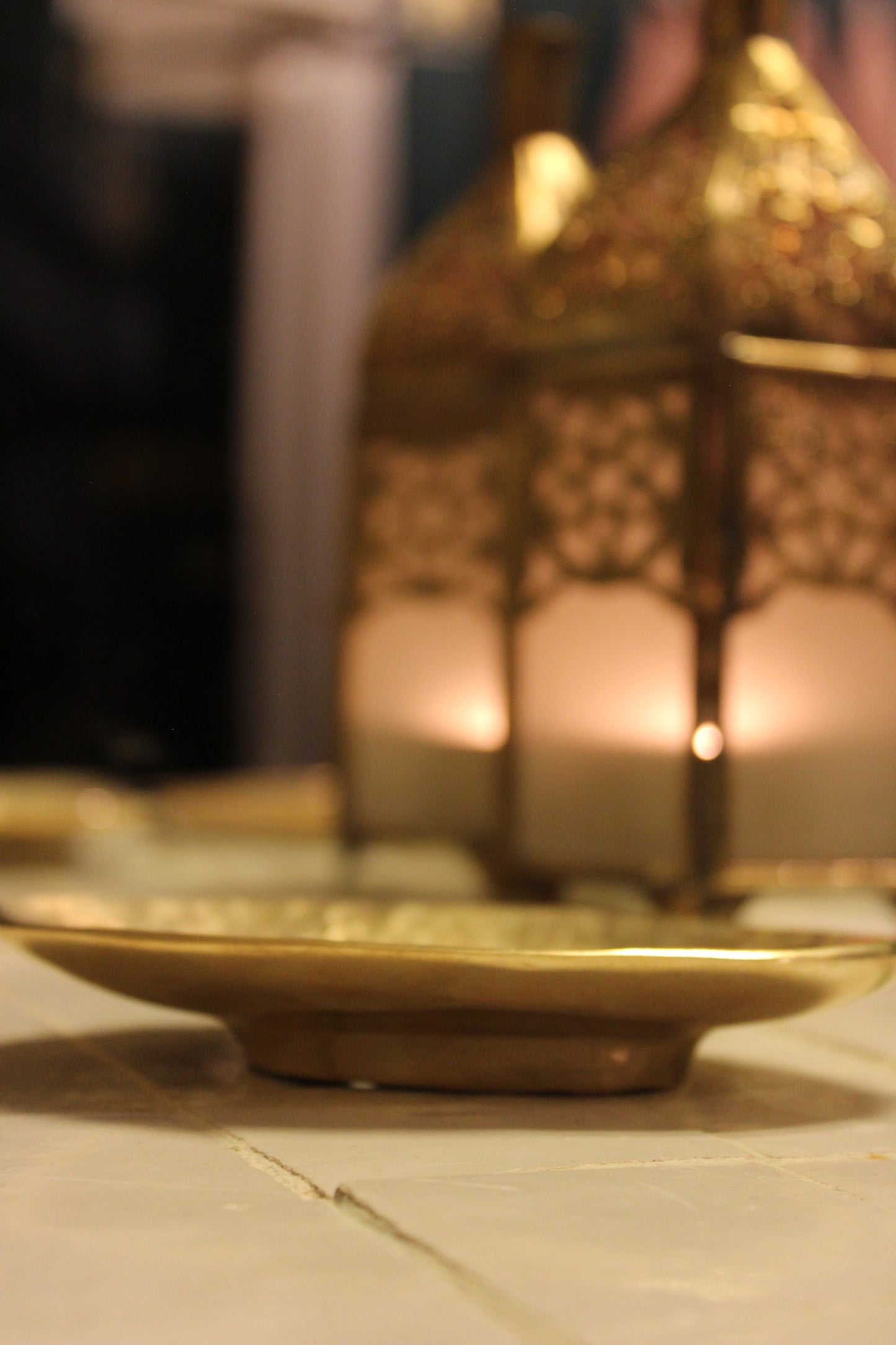 Håndlavet sæbeskål til badeværelset i messing