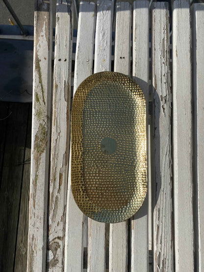 Unik bakke til nøgler eller smykker i messing hamret og formet i håndet i Marokko - Maro Living